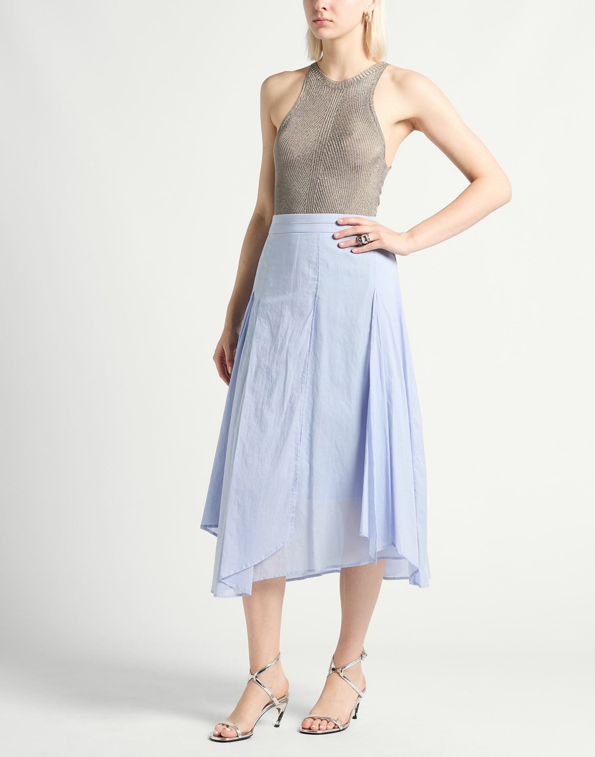 Peserico Womens Midi skirt Light in Blue