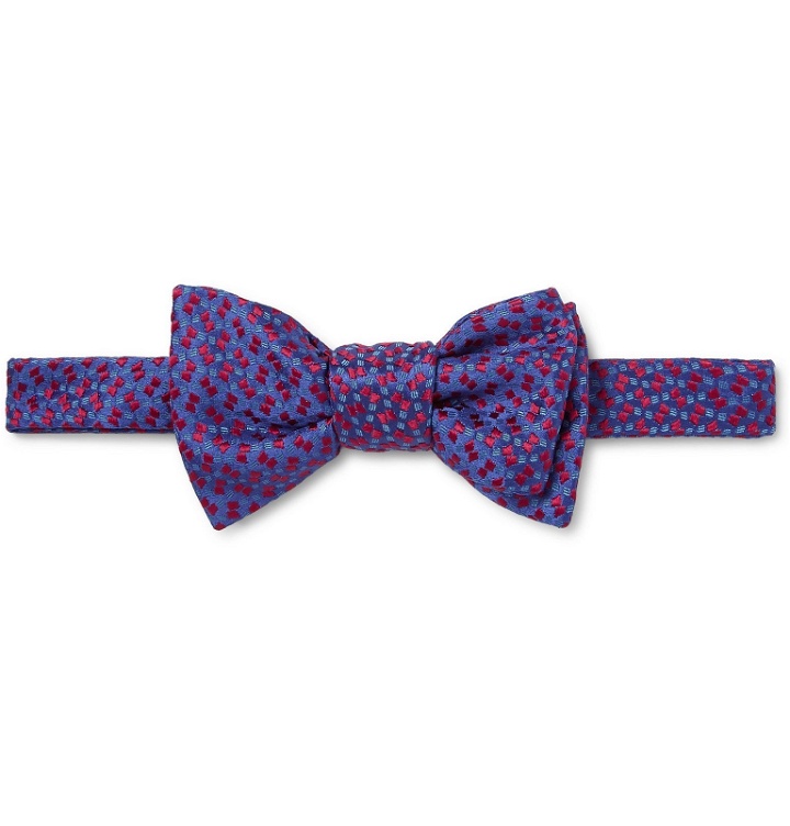 Photo: Charvet - Pre-Tied Silk-Jacquard Bow Tie - Purple