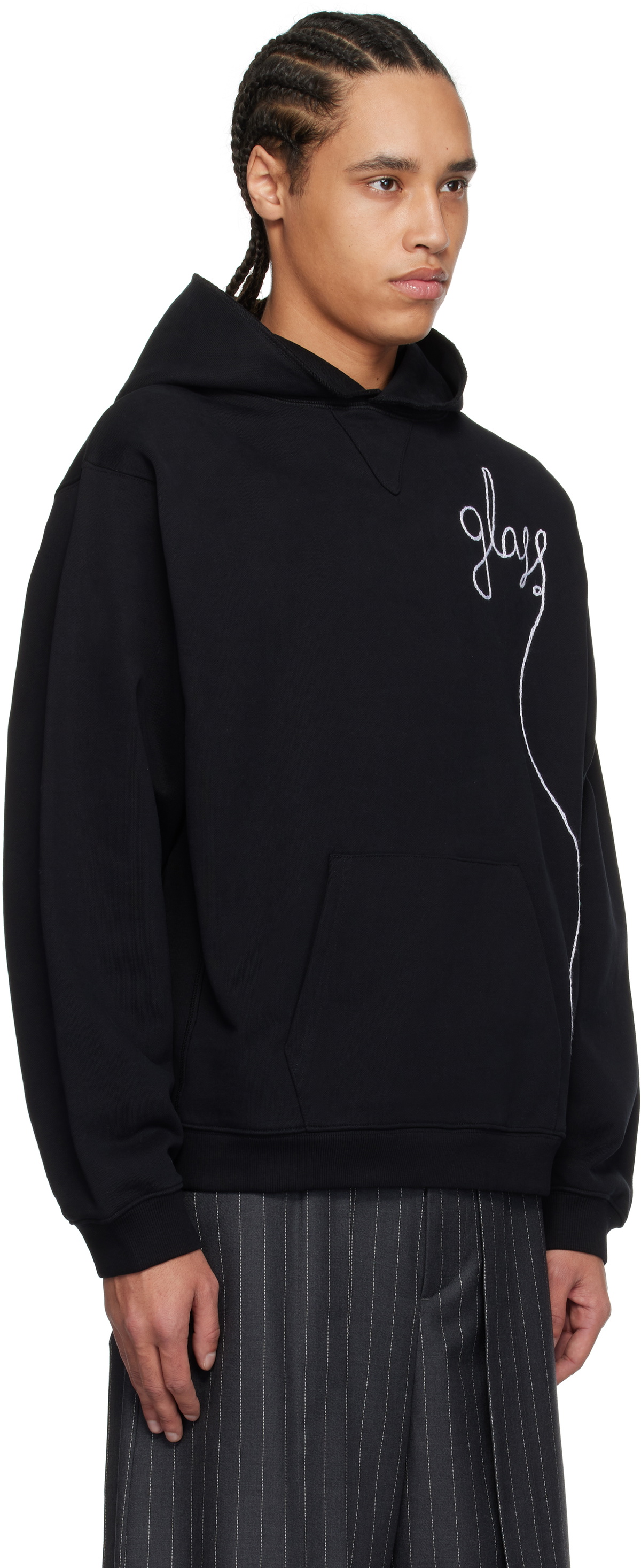 Glass Cypress Black Pullover Hoodie