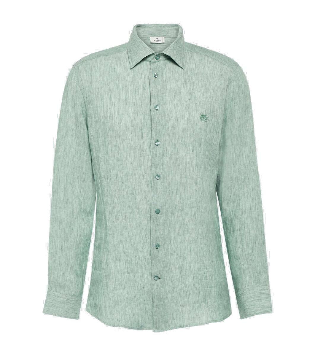 Etro Multicolor Linen Pattern Shirt main image 0
