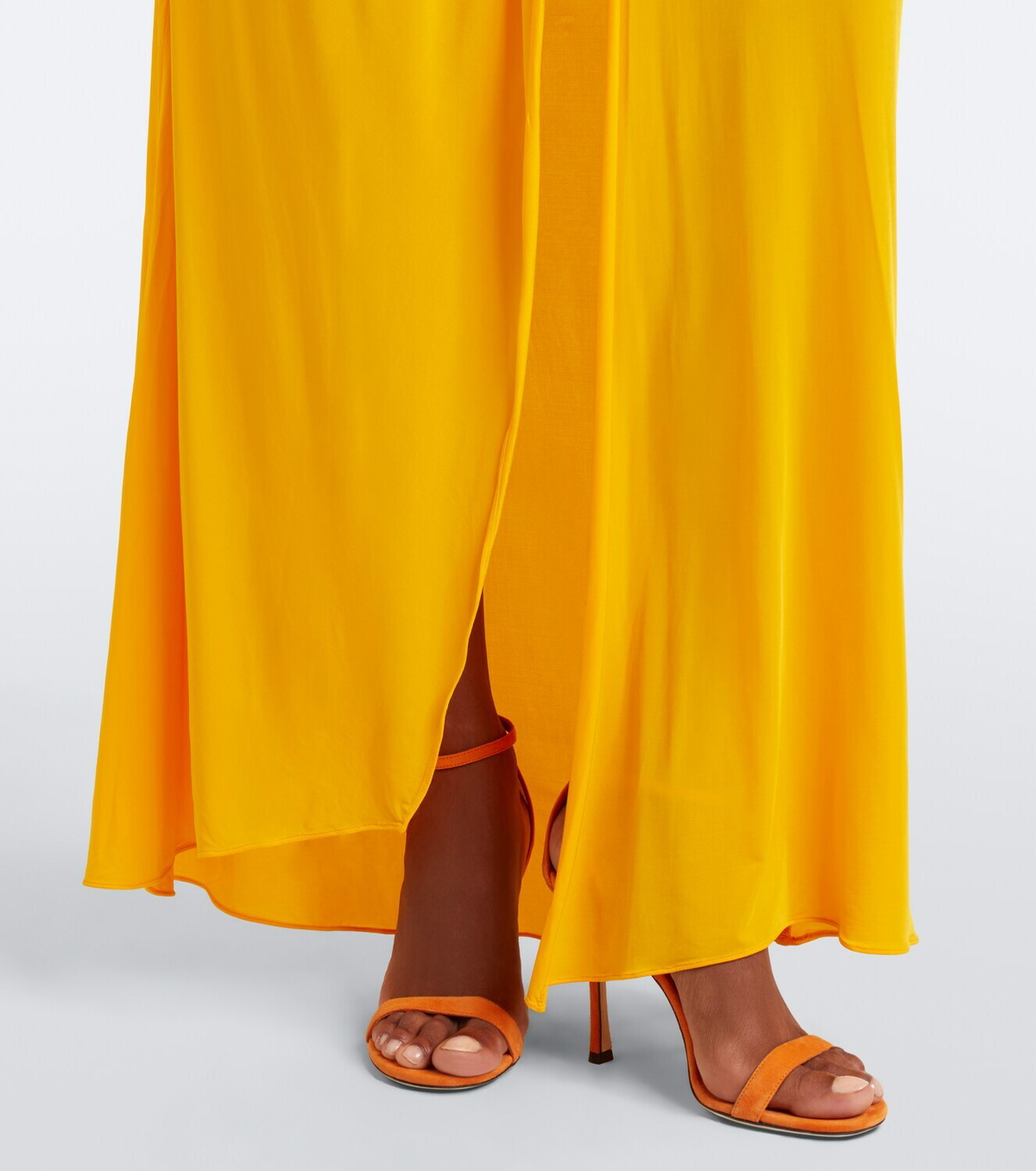 Alex Perry Draped halterneck jersey gown
