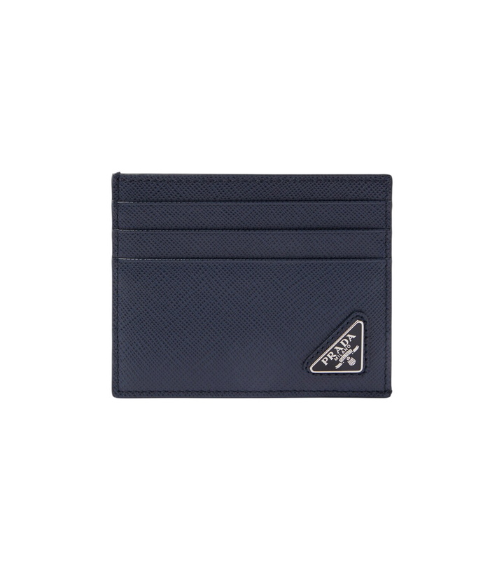 Photo: Prada Logo Saffiano leather card holder