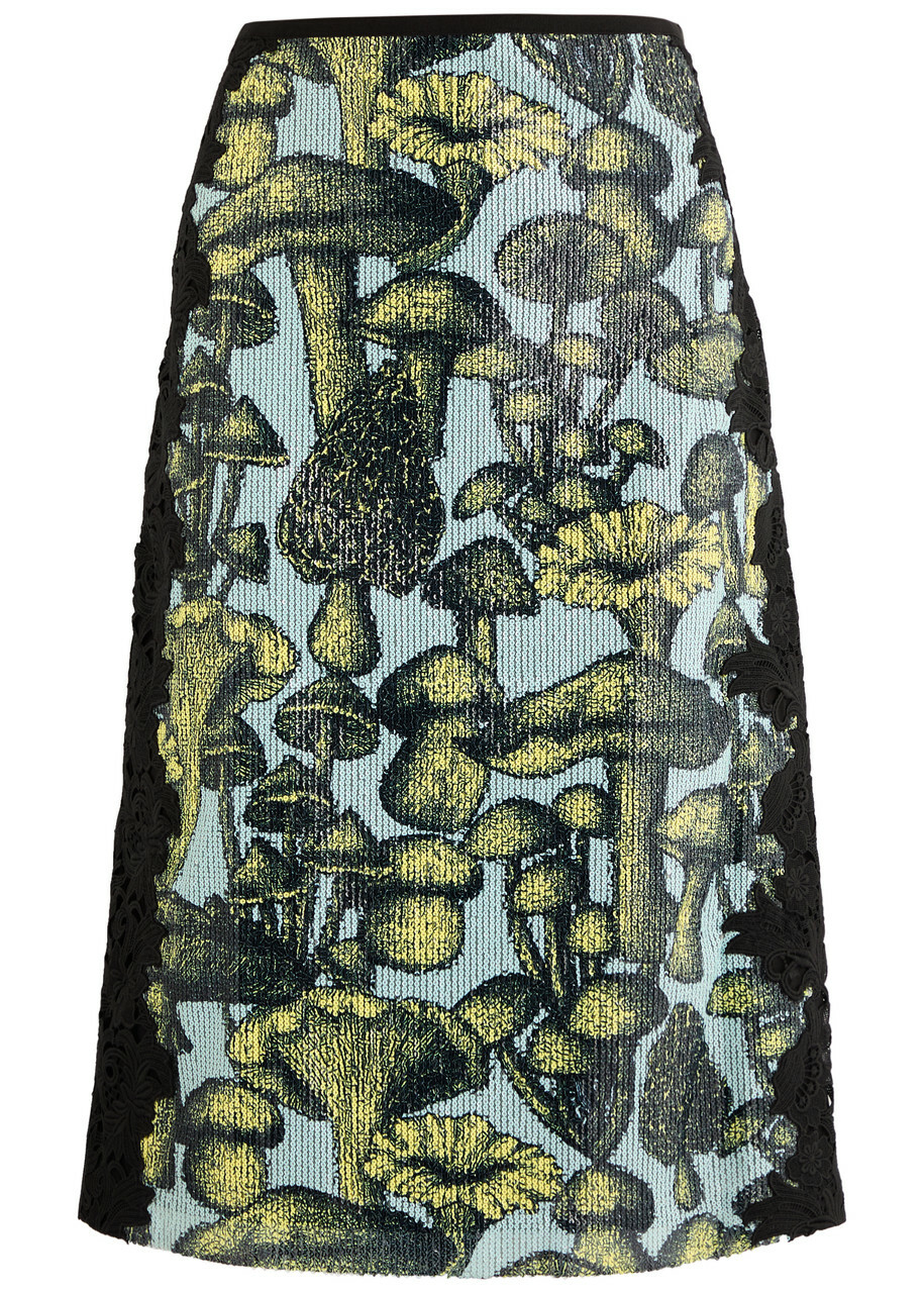 3.1 Phillip Lim Ethereal Mushrooms Sequin-embellished Tulle Skirt Blue