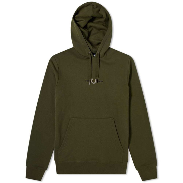 Photo: Fred Perry Embroidered Popover Hoody