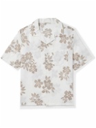 Onia - Air Convertible-Collar Floral-Print Linen and Lyocell-Blend Shirt - White