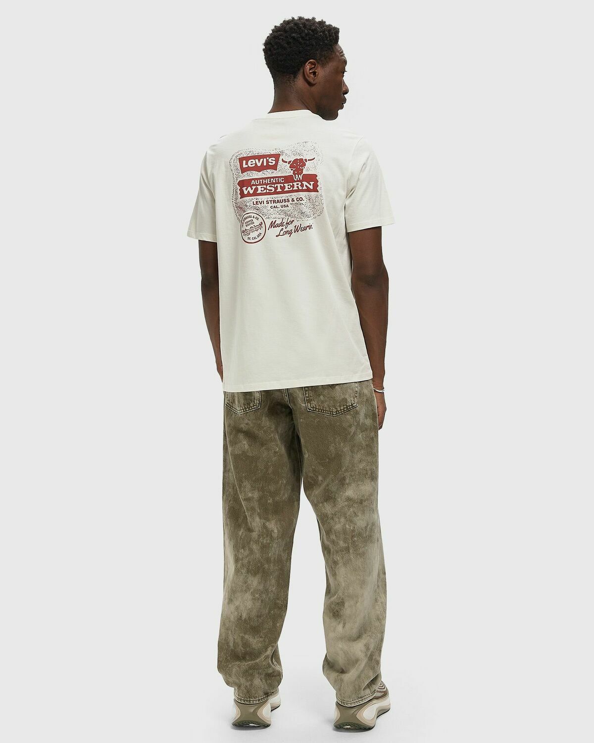 Levis GRAPHIC CREWNECK TEE Brown Mens Shortsleefe