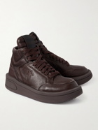 Rick Owens - Converse TURBOWPN Leather Sneakers - Brown