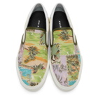 Amiri Multicolor Hawaiian Reconstructed Slip-On Sneakers