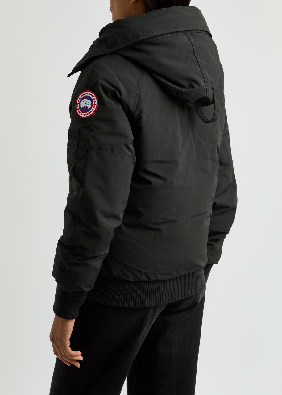 Canada Goose Chilliwack Hooded Shell Bomber Jacket Black