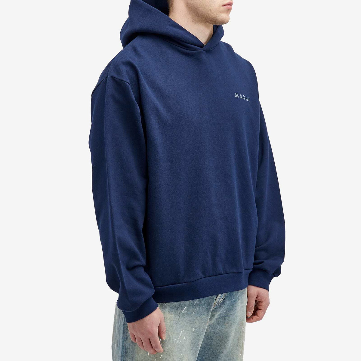 ★MARNI★ Logo Hood Blue Kianaite FUMU0067PMUSCW22FLB95 FUMU Marni Men's Floral Logo Hoodie in Blue Kyanite Marni