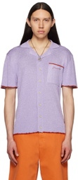 Jacquemus Purple Le Raphia 'La Maille Prata' Shirt