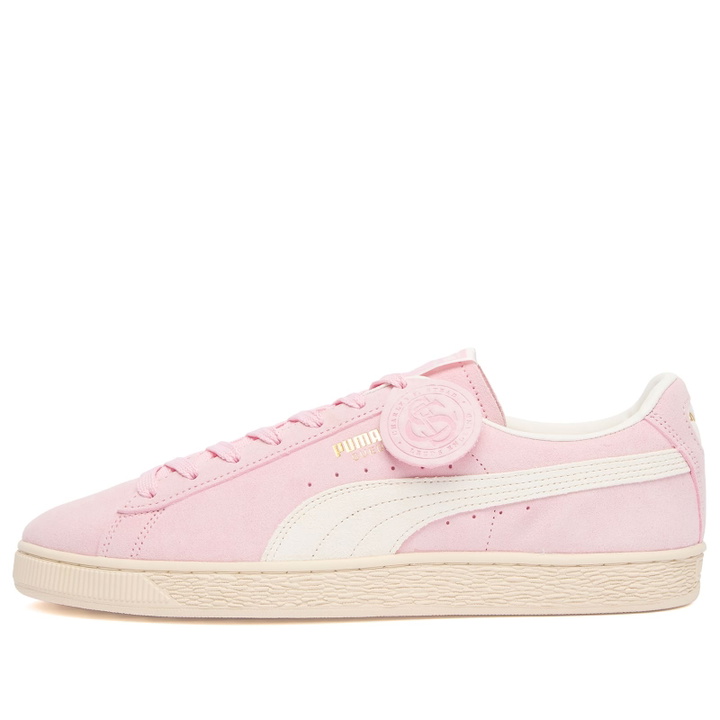Photo: Puma Men's Suede Charles F. Stead Sneaker in Rosy Outlook/Frosted Ivory