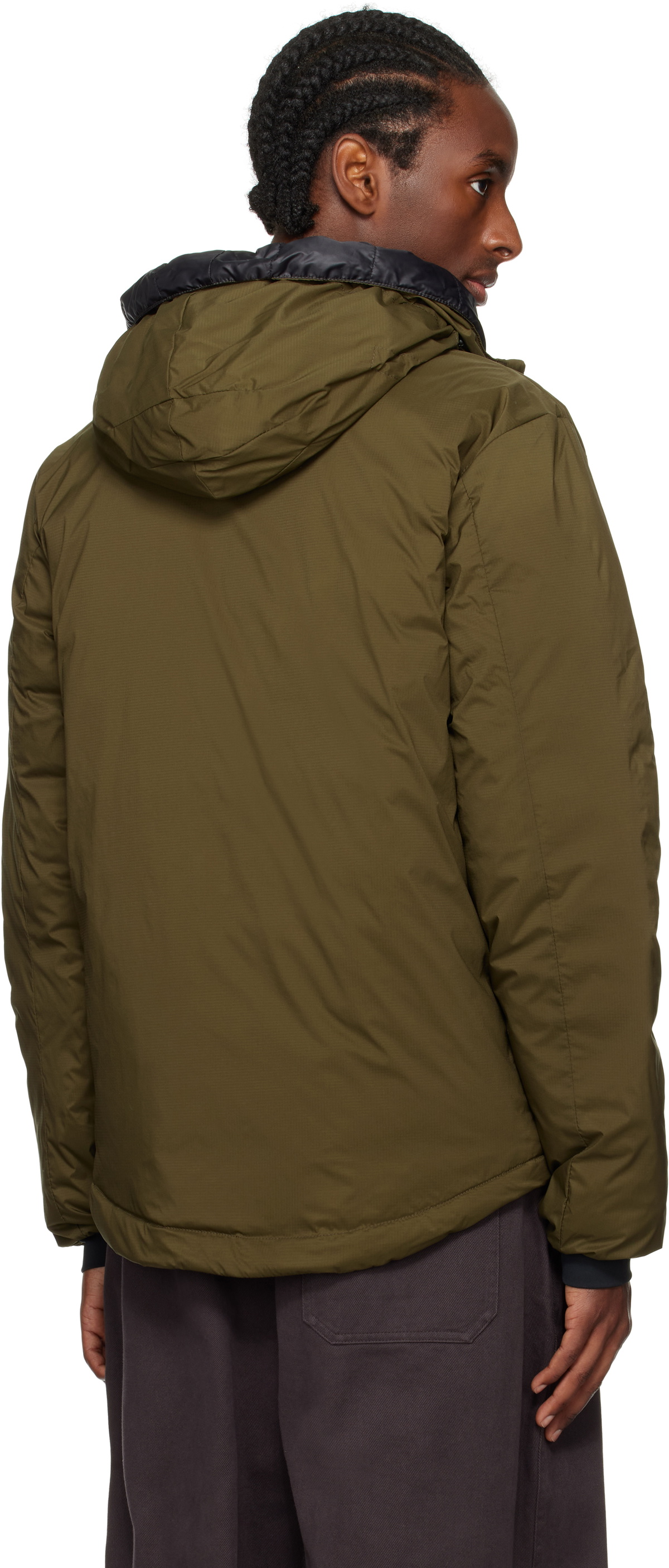 Canada Goose Khaki 'Black Label' Lodge Down Jacket