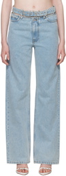 Y/Project Blue Y Belt Jeans