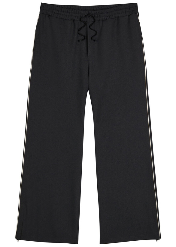 Photo: Valentino Garavani Drawstring Twill Track Pants Black