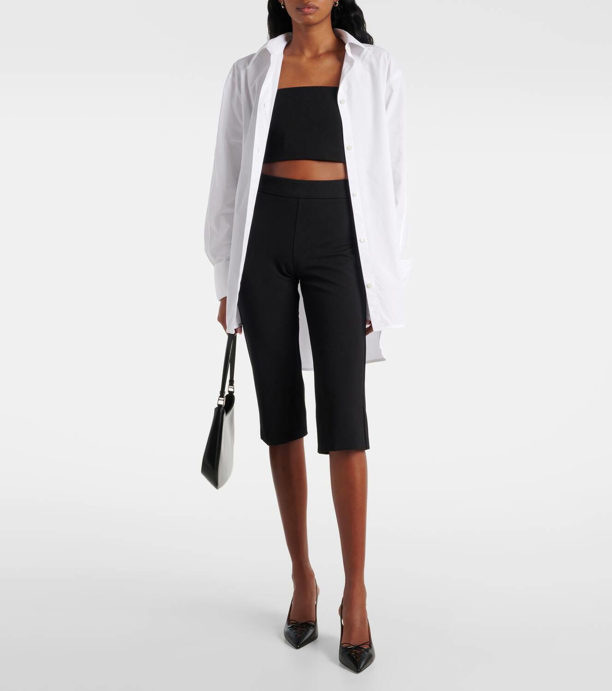 Staud Leone high-rise capri pants