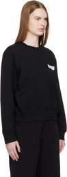 MM6 Maison Margiela Black Cotton Sweatshirt