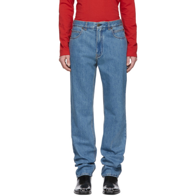 Photo: Calvin Klein 205W39NYC Blue Straight Jeans