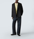 Arch4 Ribbed-knit cashmere polo shirt