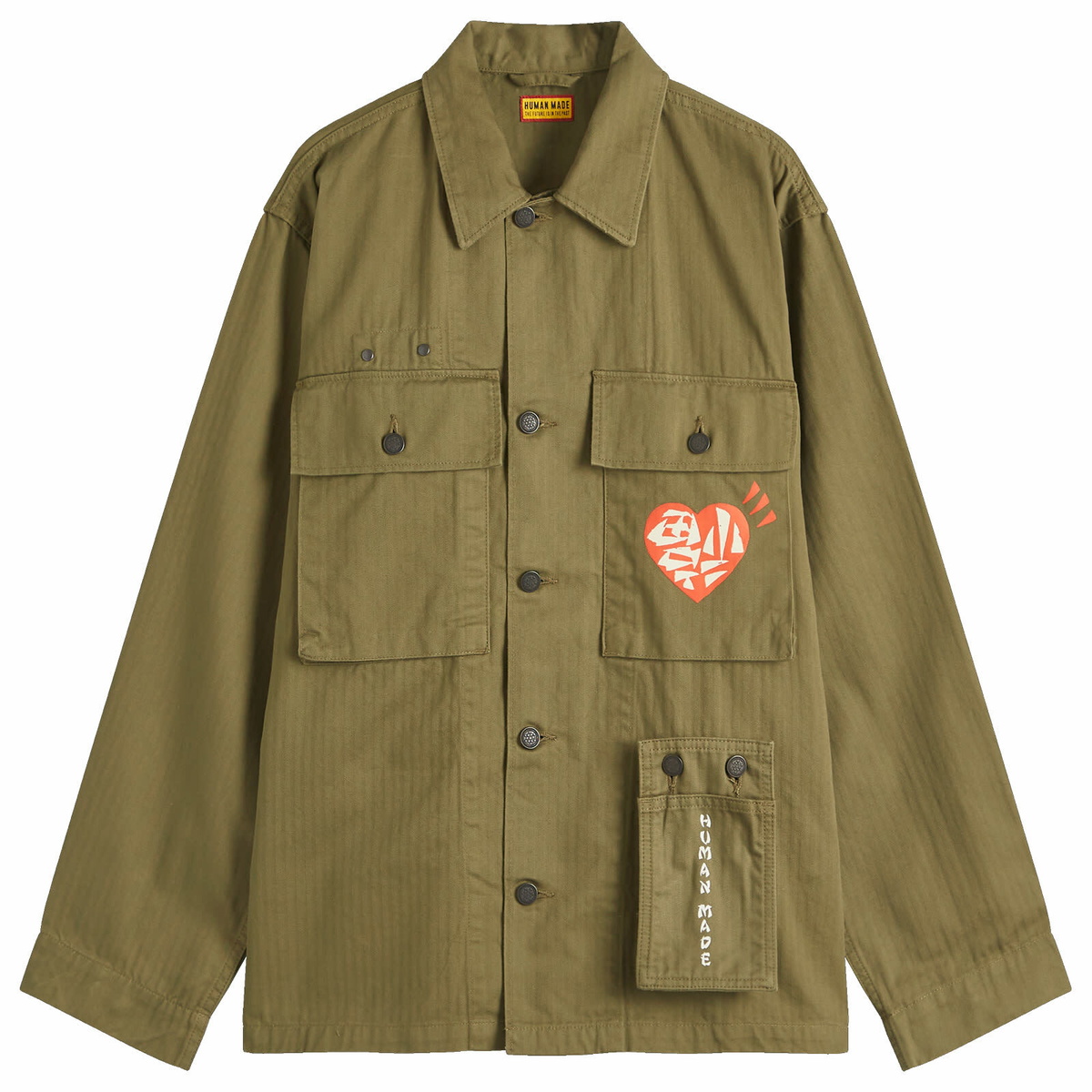 Human Made Men's Crazy Work Over Shirt in Navy Human Made Human Made Men's Crazy Work Over Shirt in Navy Human Made
