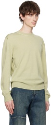 MM6 Maison Margiela Green Inverted Seams Sweater