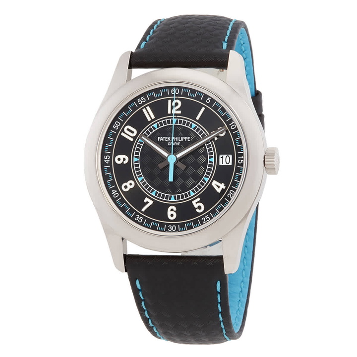 Photo: Patek Philippe Calatrava Automatic Black Dial Watch 6007G-011