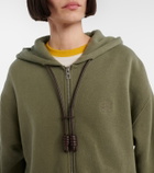 Loewe Flamenco cotton and cashmere zip-up hoodie
