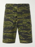 OrSlow - U.S. Army Fatigue Printed Straight-Leg Rip-Stop Cotton Shorts - Green