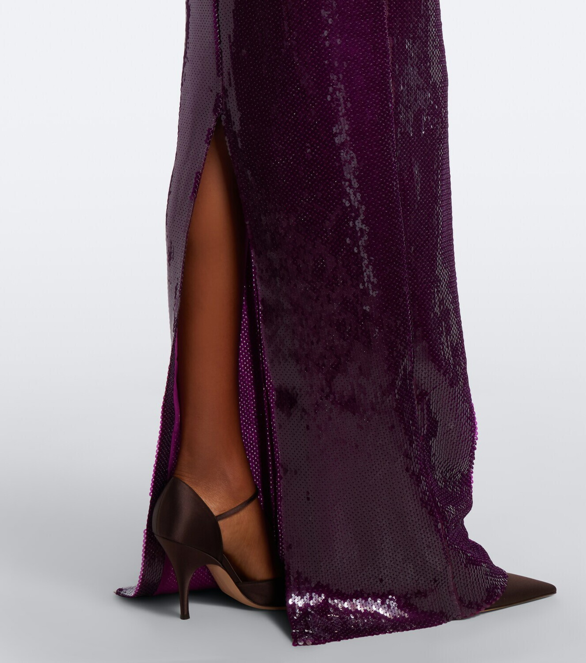 Retrofête Gardenia sequined halterneck gown