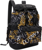 Versace Jeans Couture Black Logo Couture Backpack