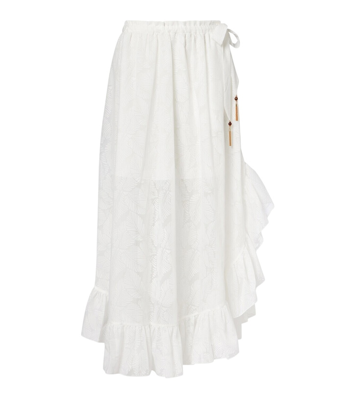 Photo: Zimmermann Daylight ruffled cotton-blend maxi skirt