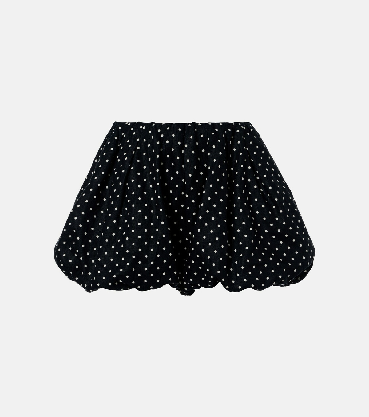 Faithfull Lucia polka-dot linen shorts