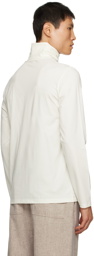 Jil Sander Off-White Embroidered Turtleneck