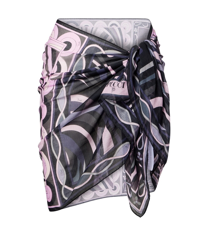Photo: Pucci Iride semi-sheer cotton beach cover-up
