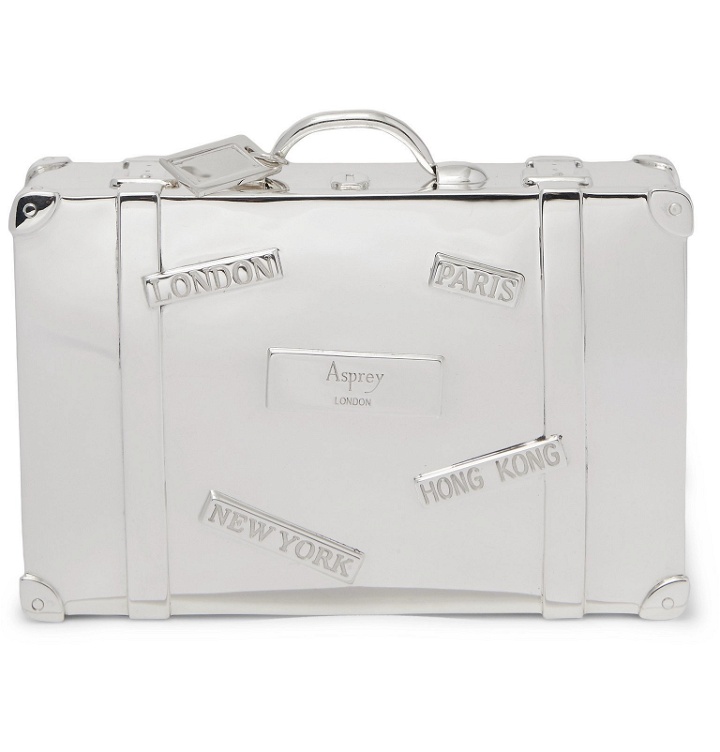 Photo: Asprey - Suitcase Sterling Silver Trinket Box - Silver