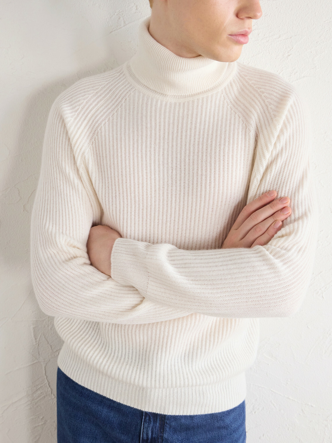Canali - Ribbed Cashmere Rollneck Sweater - Neutrals