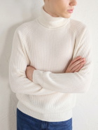 Canali - Ribbed Cashmere Rollneck Sweater - Neutrals