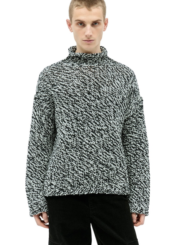 Photo: Acne Studios High-Neck Wool-Blend Sweater