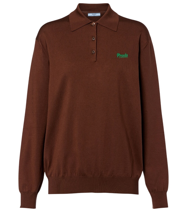 Photo: Prada Silk-blend polo sweater