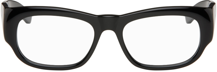 Photo: Balenciaga Black Rectangular Glasses