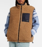 Miu Miu Wool-blend teddy down vest