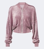 Rick Owens Flight velvet jersey bomber jacket