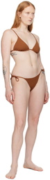 ERES Brown Mouna Bikini Top