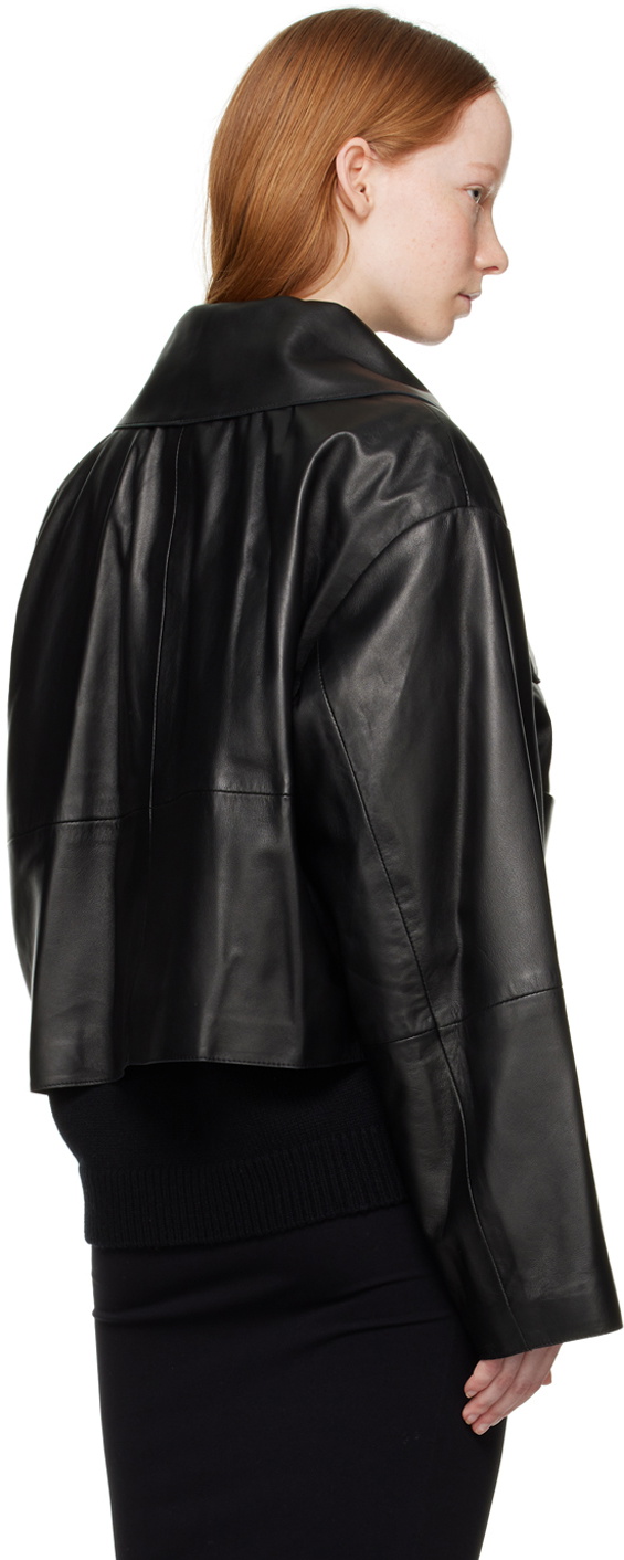 Loulou Studio Black SULAT Leather Jacket Loulou Studio
