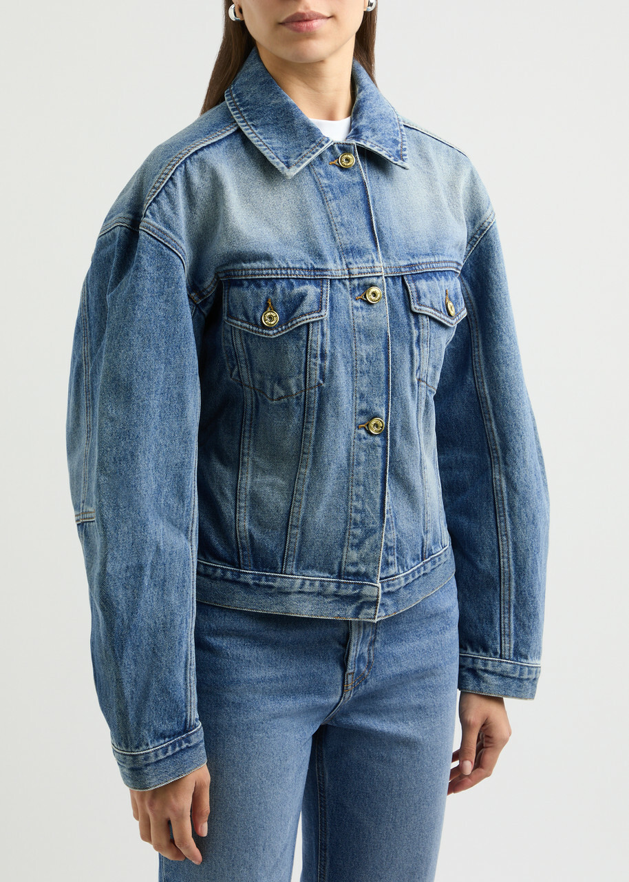 【JACQUEMUS】24ss La veste de-Nimes Jacquemus La Veste De Nîmes Denim Jacket | Blue | FARFETCH
