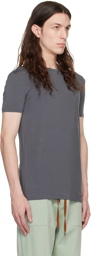 ZEGNA Gray Crewneck T-Shirt