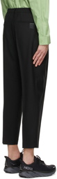 N.Hoolywood Black Wide Tapered Easy Trousers