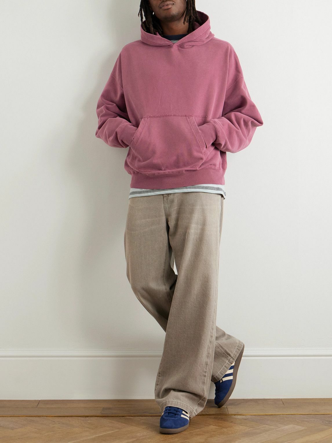 Remi Relief - Cotton-Jersey Hoodie - Pink Remi Relief