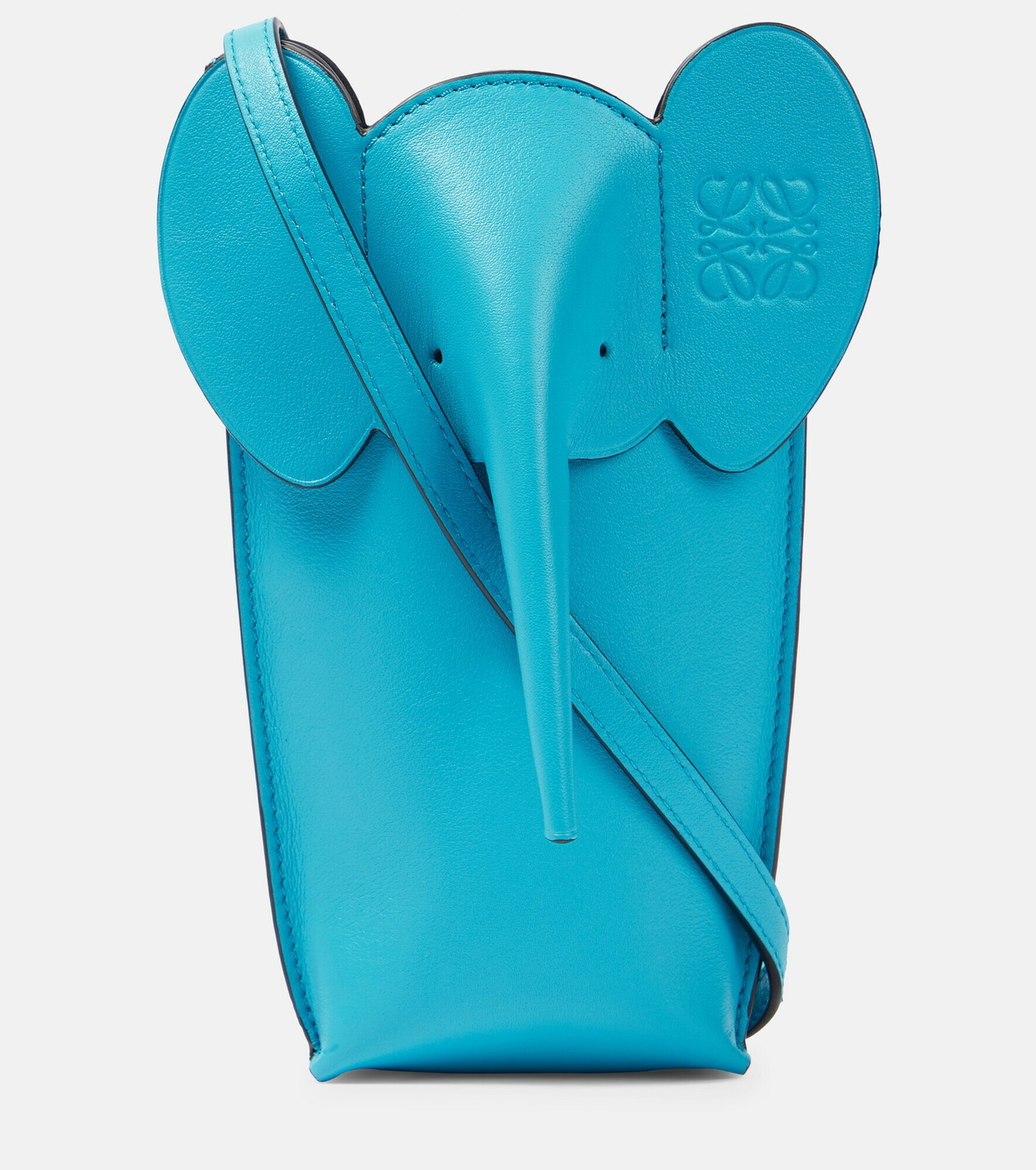 ショルダーバッグ・ポシェット LOEWE ELEPHANT POCKET POCHETTE IN CALF Elephant pocket in classic calfskin Green - LOEWE