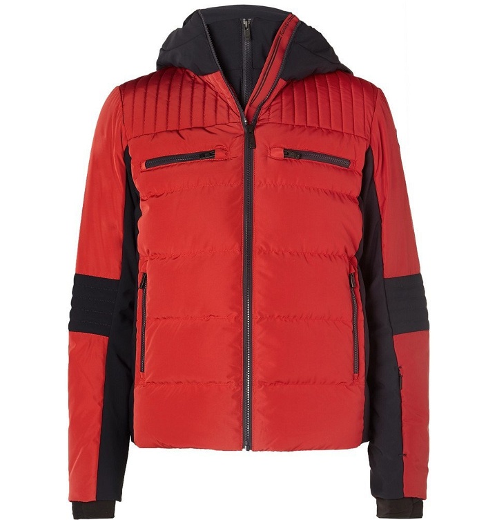 Photo: Fusalp - Altus Quilted Hooded Down Ski Jacket - Red